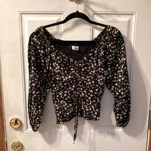 Floral Cropped Blouse